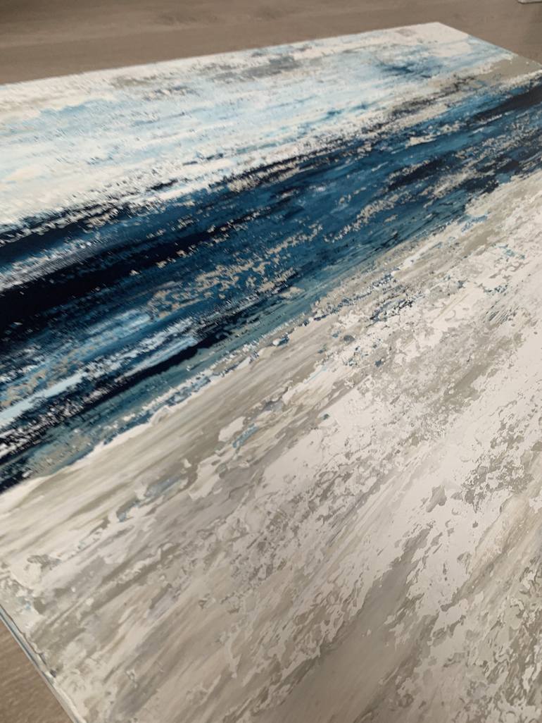 Original Abstract Seascape Painting by Tatiana Malinovscaia