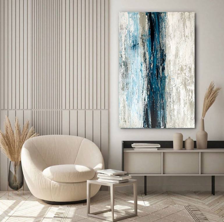 Original Abstract Seascape Painting by Tatiana Malinovscaia