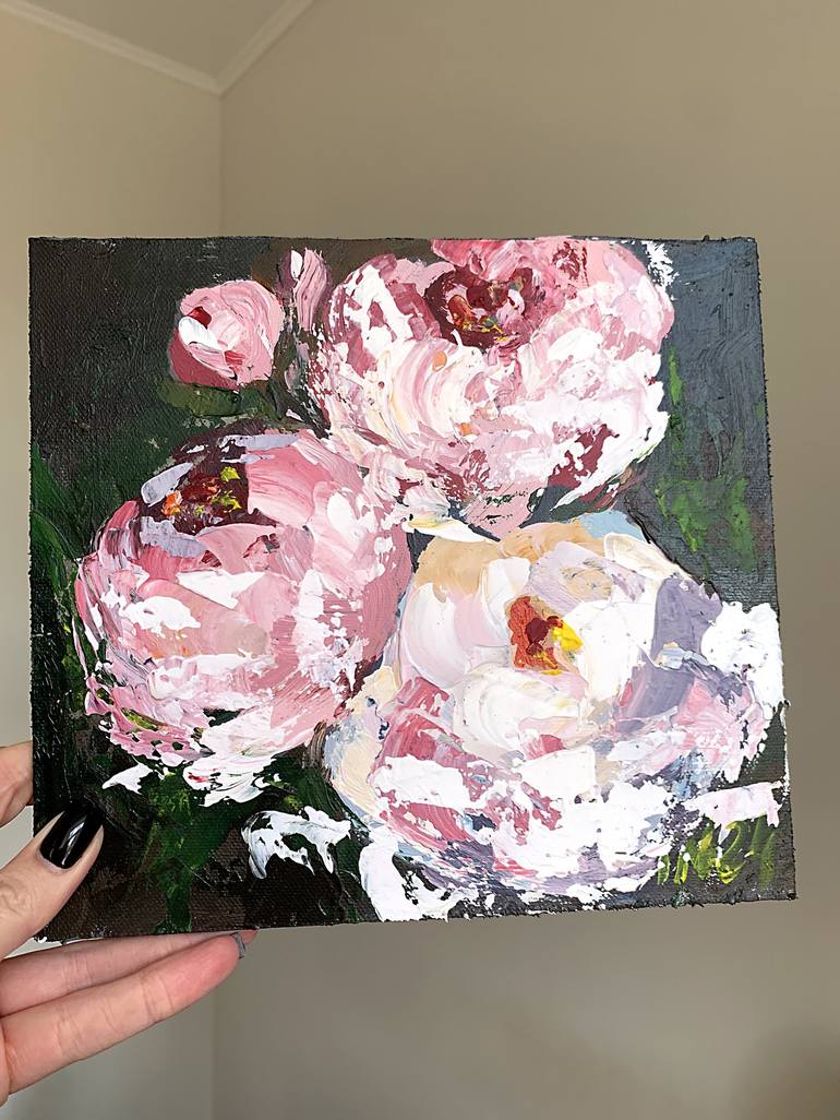 Original Impressionism Floral Painting by Tatiana Malinovscaia