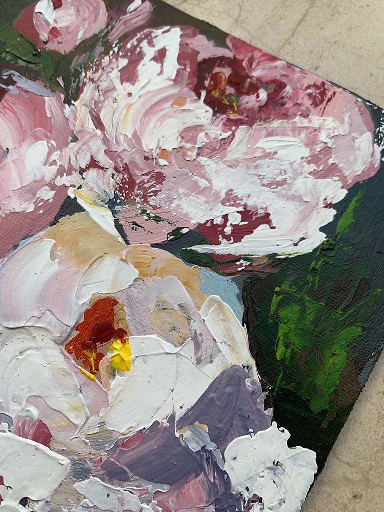 Original Impressionism Floral Painting by Tatiana Malinovscaia