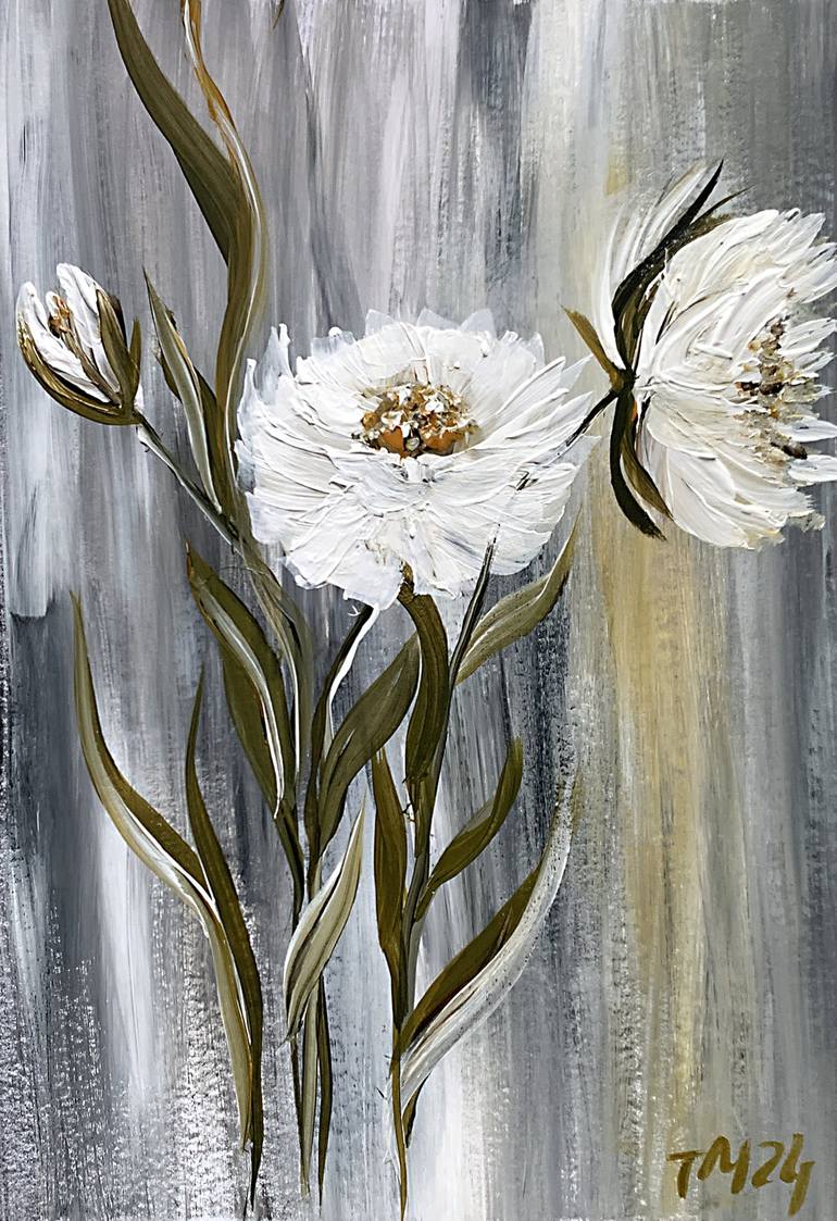 Original Floral Painting by Tatiana Malinovscaia