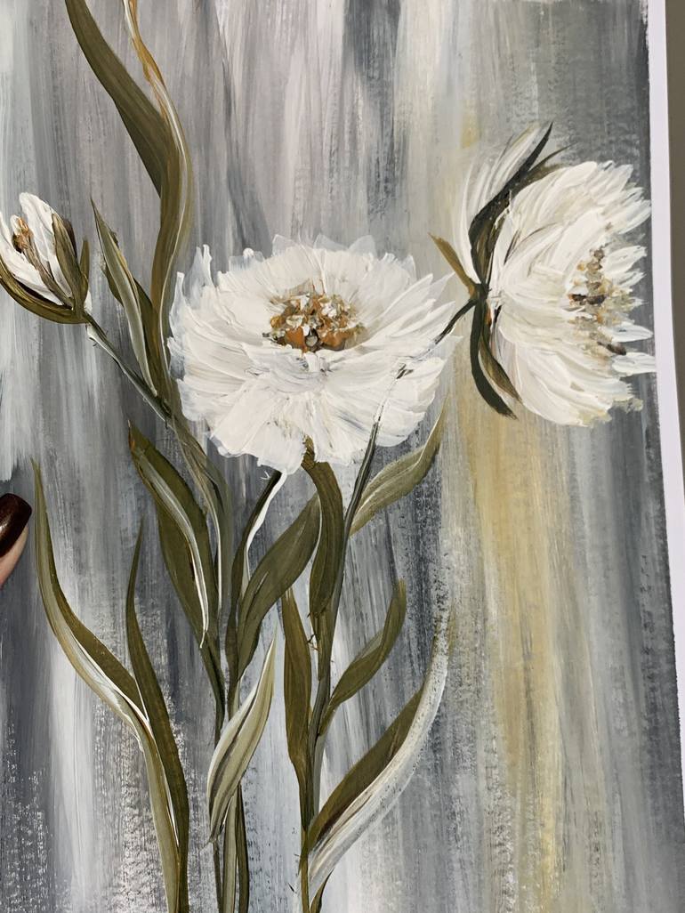 Original Expressionism Floral Painting by Tatiana Malinovscaia