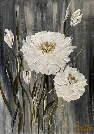 Original Expressionism Floral Paintings by Tatiana Malinovscaia