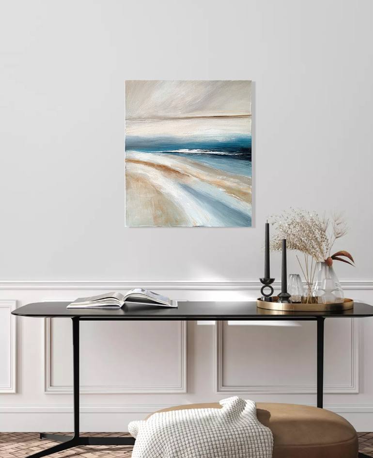 Original Abstract Seascape Painting by Tatiana Malinovscaia