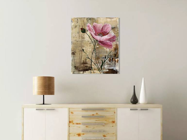 Original Abstract Botanic Painting by Tatiana Malinovscaia