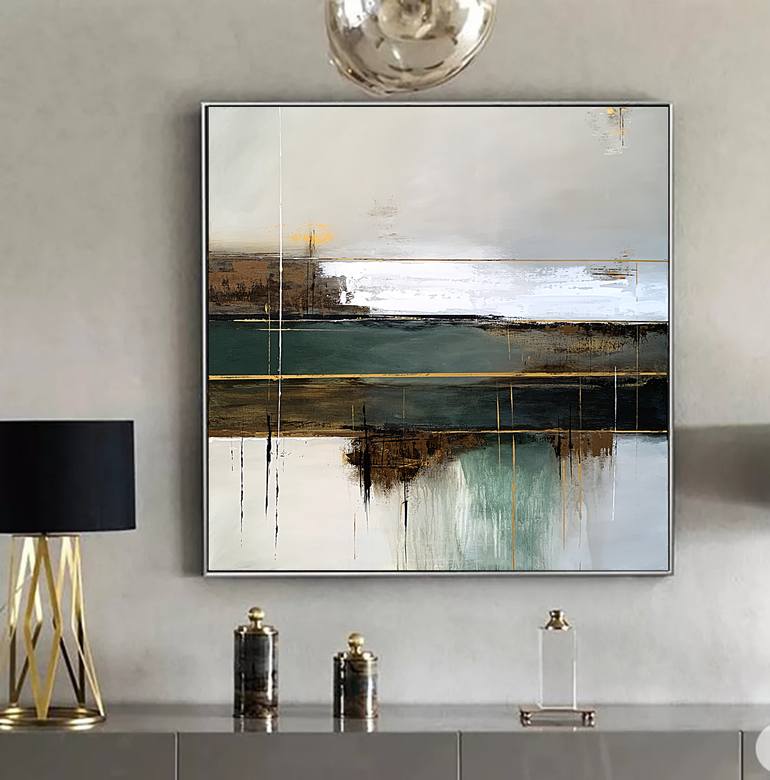 Original Abstract Expressionism Abstract Painting by Tatiana Malinovscaia