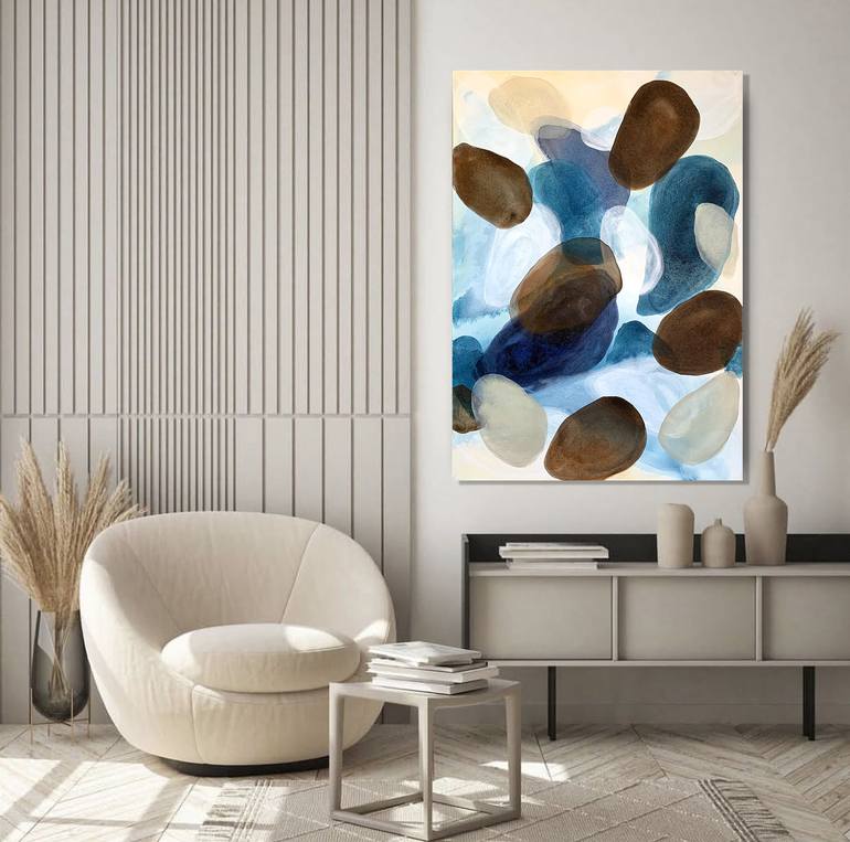 Original Art Deco Abstract Painting by Tatiana Malinovscaia