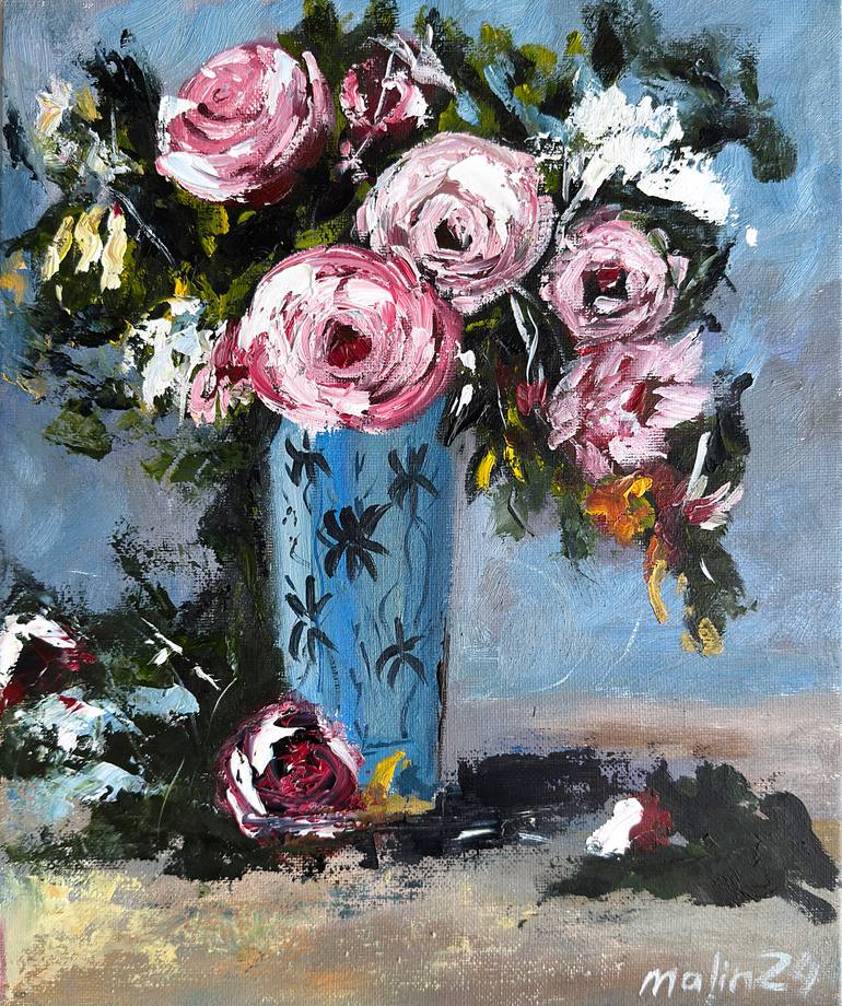 Original Abstract Still Life Painting by Tatiana Malinovscaia