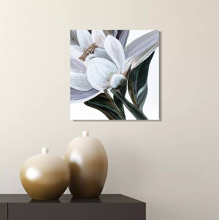 Original Contemporary Floral Painting by Tatiana Malinovscaia