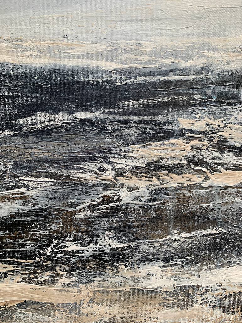 Original Abstract Expressionism Seascape Painting by Tatiana Malinovscaia