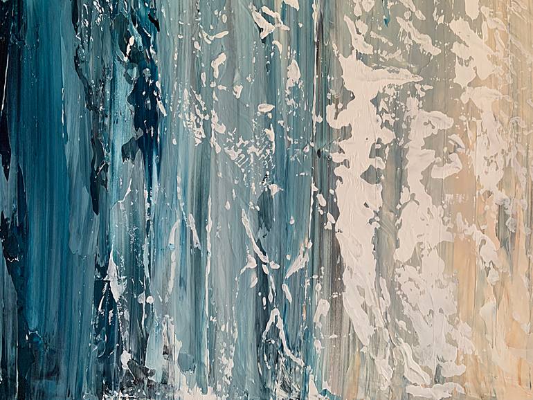 Original Abstract Expressionism Seascape Painting by Tatiana Malinovscaia