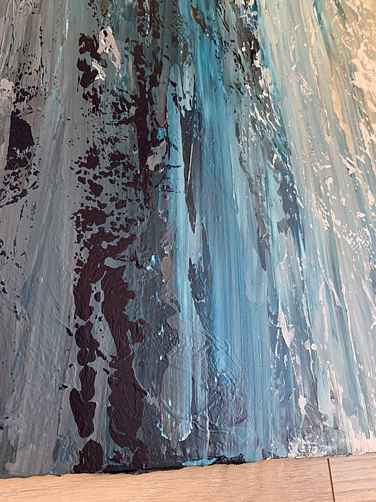 Original Abstract Expressionism Seascape Painting by Tatiana Malinovscaia