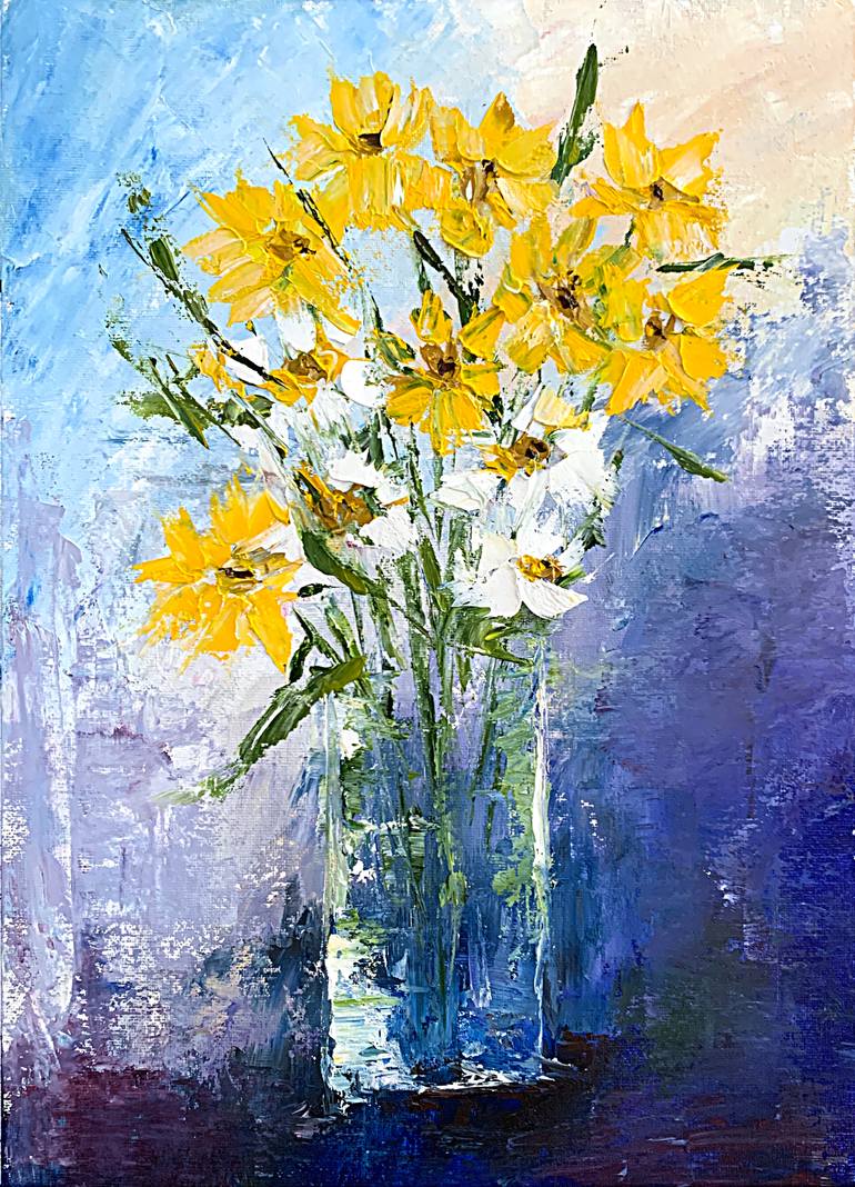 Original Expressionism Still Life Painting by Tatiana Malinovscaia