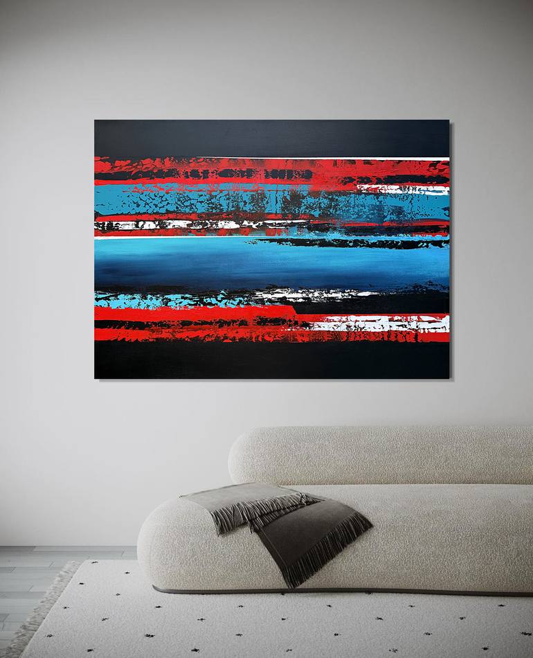 Original Abstract Expressionism Abstract Painting by Tatiana Malinovscaia