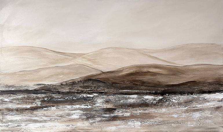 Original Abstract Landscape Painting by Tatiana Malinovscaia