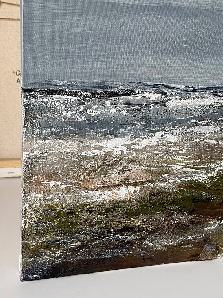 Original Abstract Beach Painting by Tatiana Malinovscaia