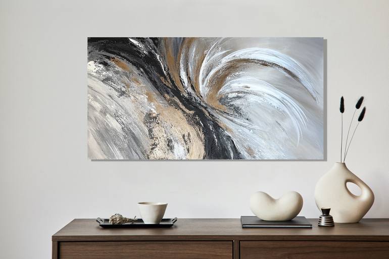 Original Abstract Expressionism Abstract Painting by Tatiana Malinovscaia