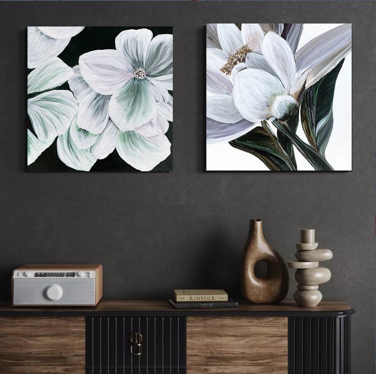 Original Contemporary Floral Painting by Tatiana Malinovscaia