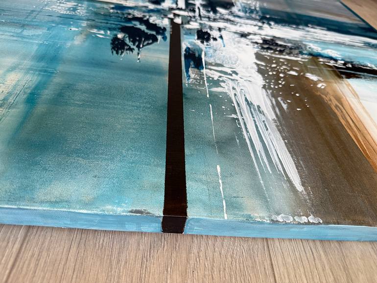 Original Abstract Landscape Painting by Tatiana Malinovscaia