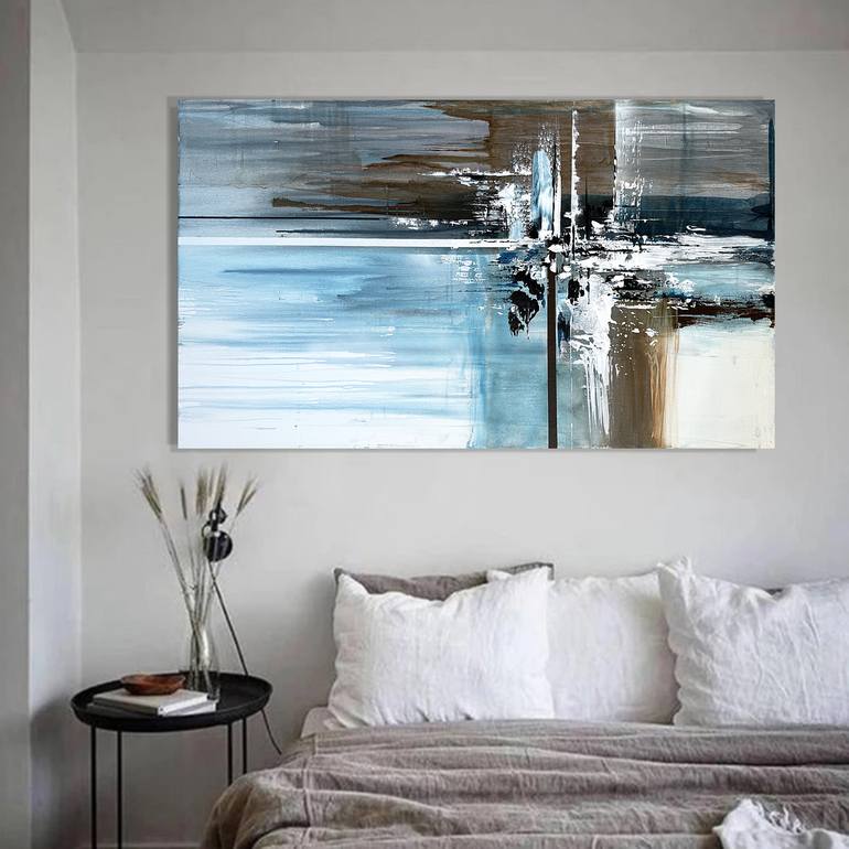 Original Abstract Landscape Painting by Tatiana Malinovscaia