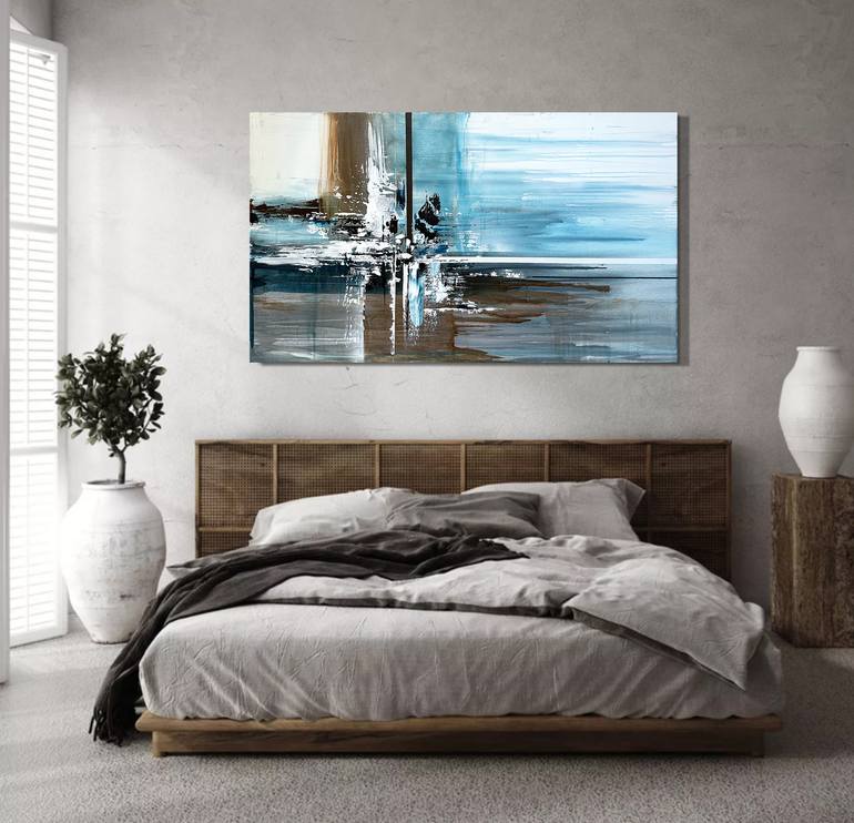 Original Abstract Landscape Painting by Tatiana Malinovscaia