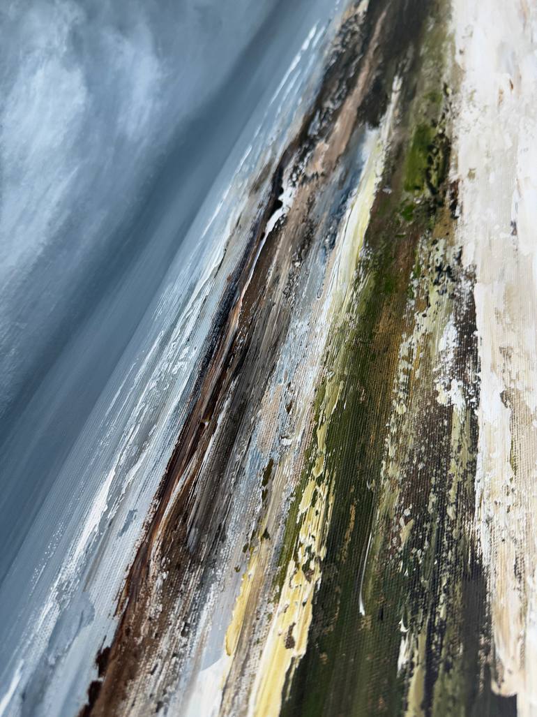 Original Abstract Beach Painting by Tatiana Malinovscaia
