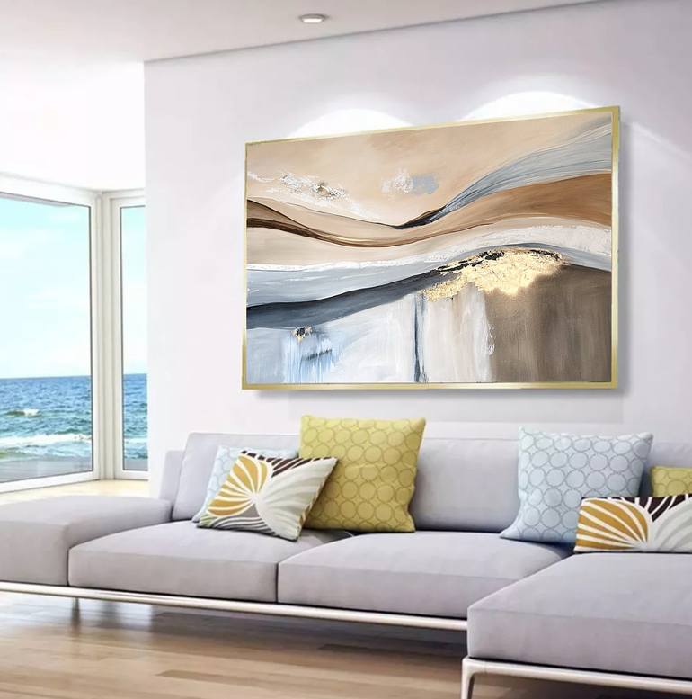 Original Abstract Expressionism Landscape Paintings by Tatiana Malinovscaia