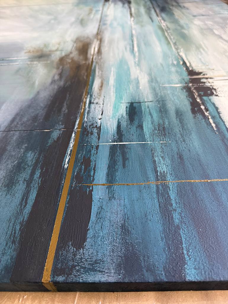 Original Abstract Landscape Painting by Tatiana Malinovscaia