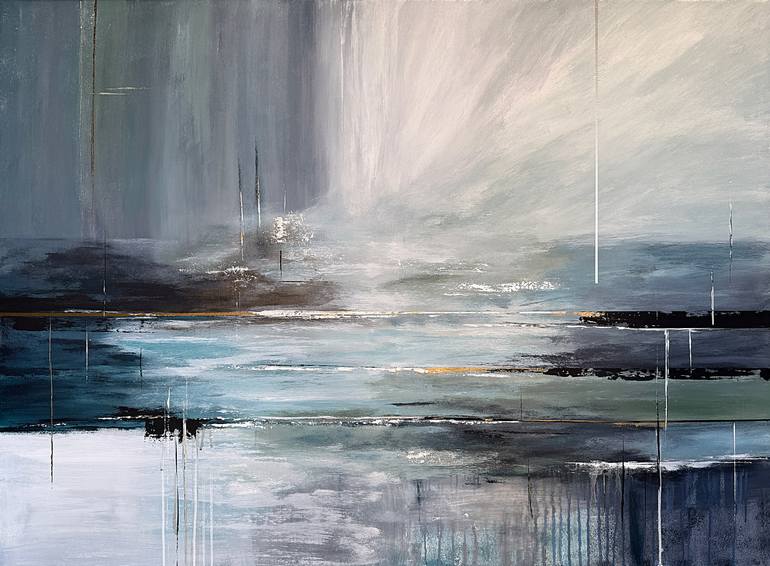 Original Abstract Landscape Painting by Tatiana Malinovscaia