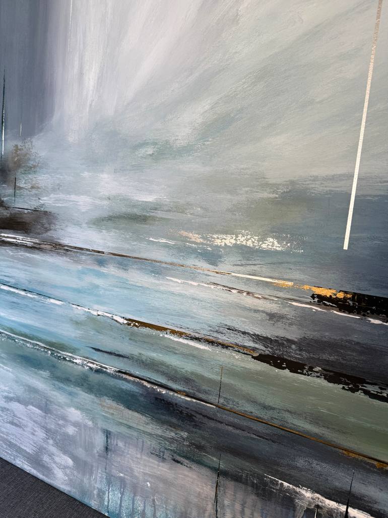 Original Abstract Landscape Painting by Tatiana Malinovscaia