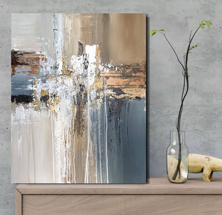 Original Abstract Expressionism Abstract Painting by Tatiana Malinovscaia