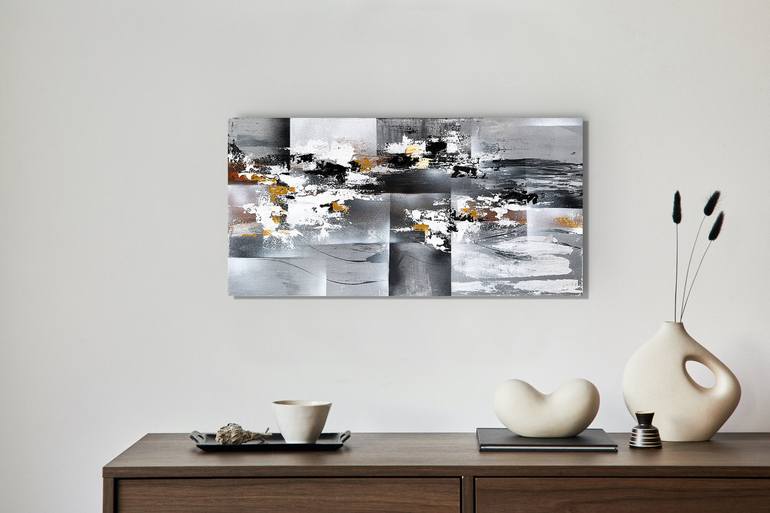 Fusion of Forms:Fragments of Light Original Painting by tatiana malinovscaia