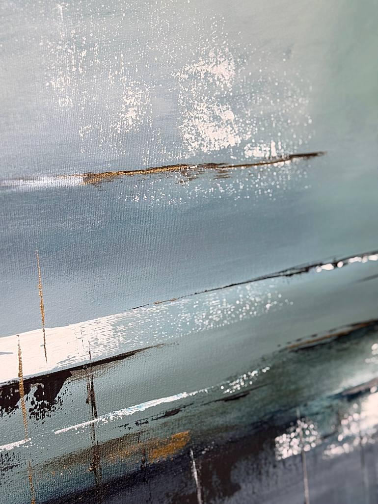 Original Abstract Seascape Painting by Tatiana Malinovscaia