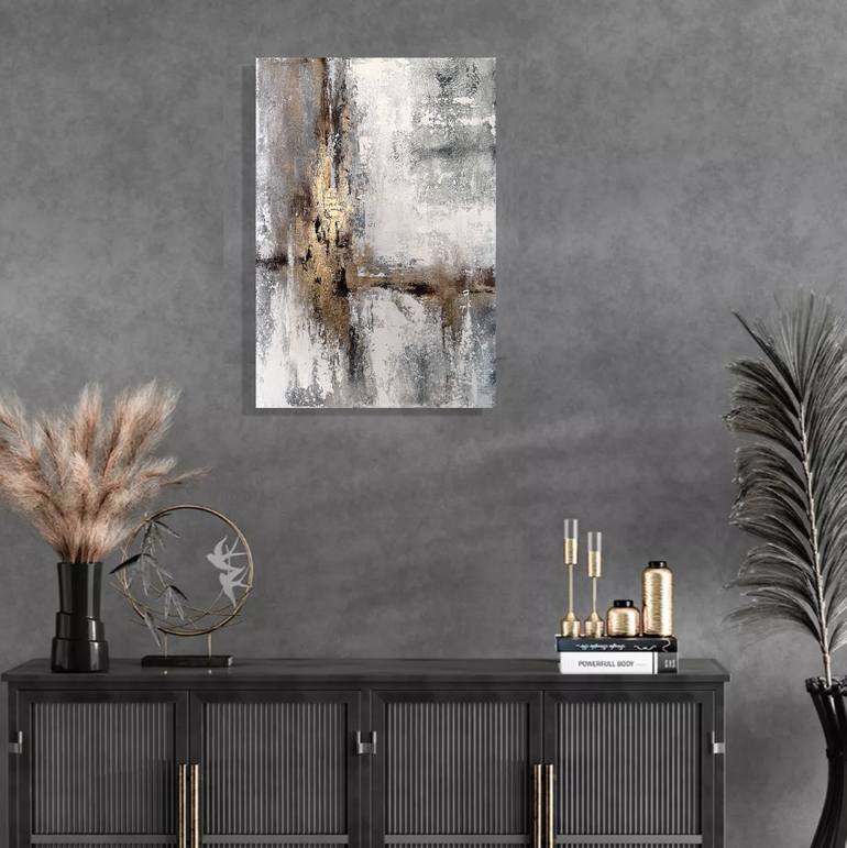 Original Abstract Expressionism Abstract Painting by Tatiana Malinovscaia