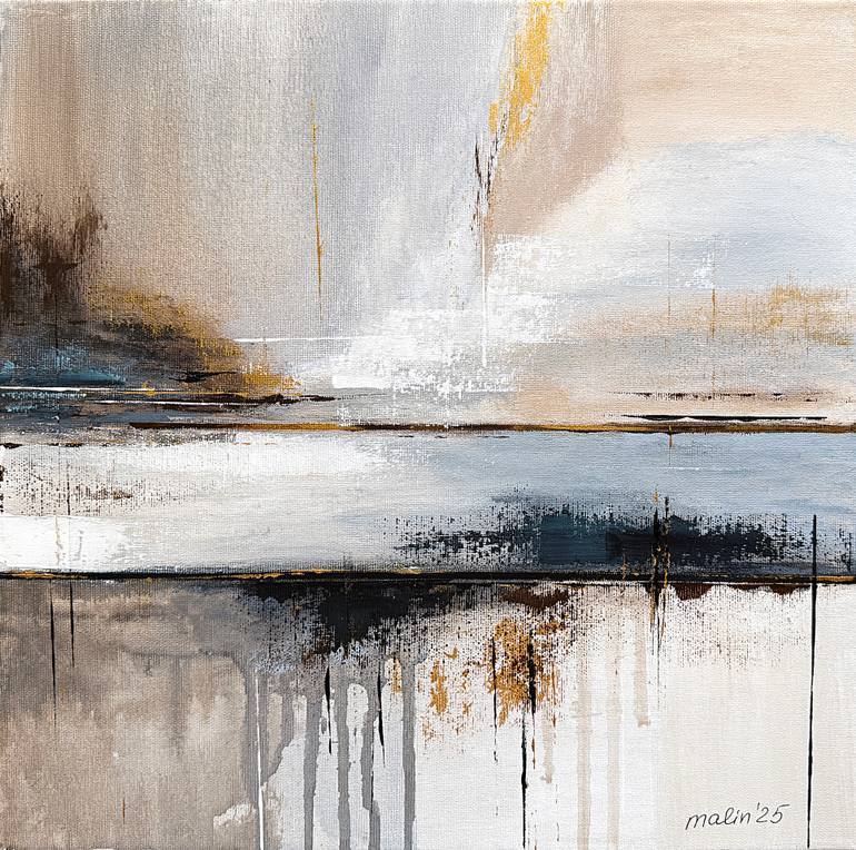 Original Abstract Landscape Painting by Tatiana Malinovscaia