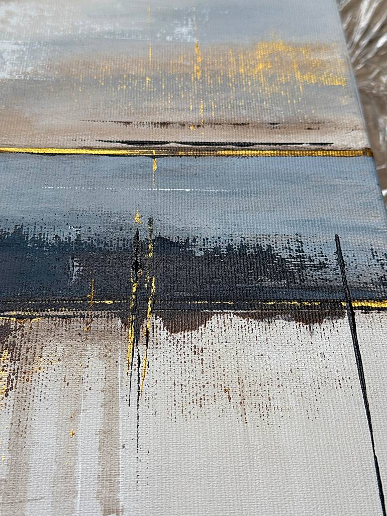 Original Abstract Landscape Painting by Tatiana Malinovscaia