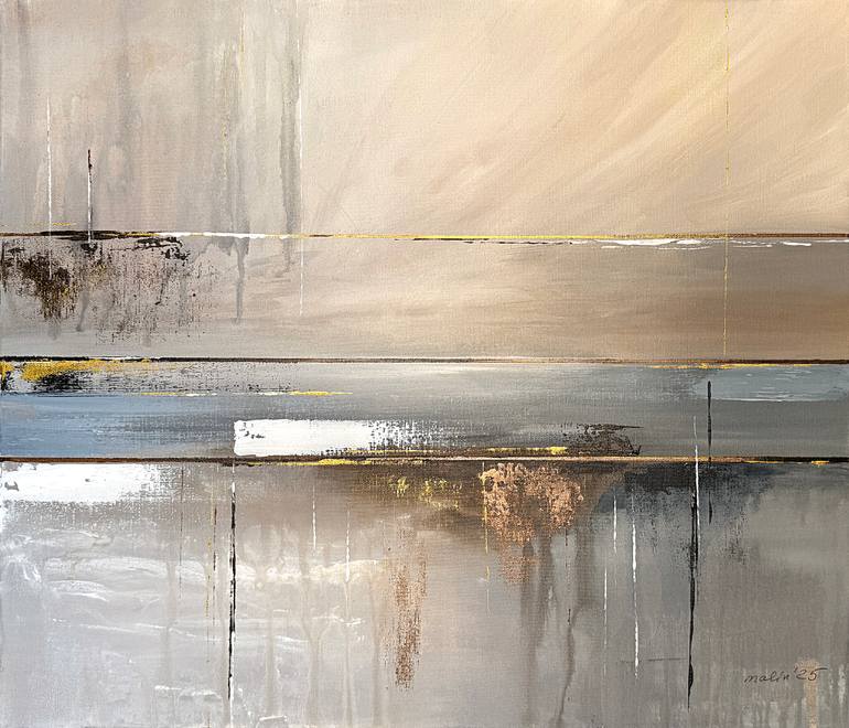 Original Abstract Landscape Painting by Tatiana Malinovscaia