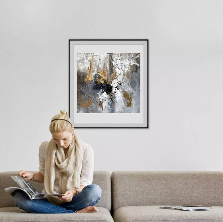 Original Abstract Expressionism Abstract Painting by Tatiana Malinovscaia