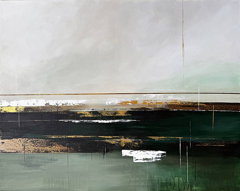 Original Abstract Landscape Painting by Tatiana Malinovscaia
