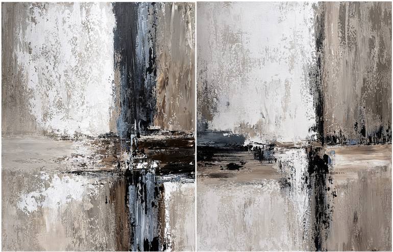 Original Abstract Expressionism Abstract Painting by Tatiana Malinovscaia