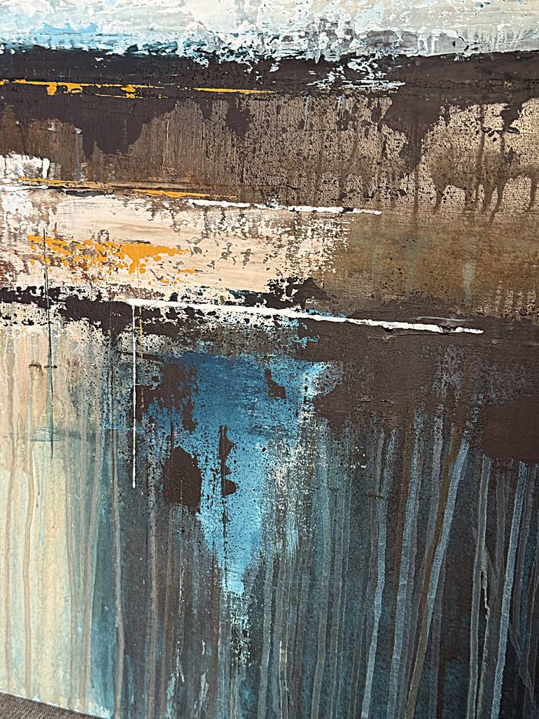 Original Abstract Beach Painting by Tatiana Malinovscaia