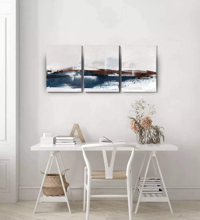 Original Landscape Painting by Tatiana Malinovscaia | Abstract Expressionism Art on Canvas | Between Still Moments set