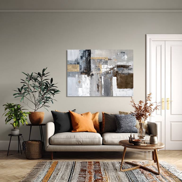 Original Abstract Expressionism Abstract Painting by Tatiana Malinovscaia