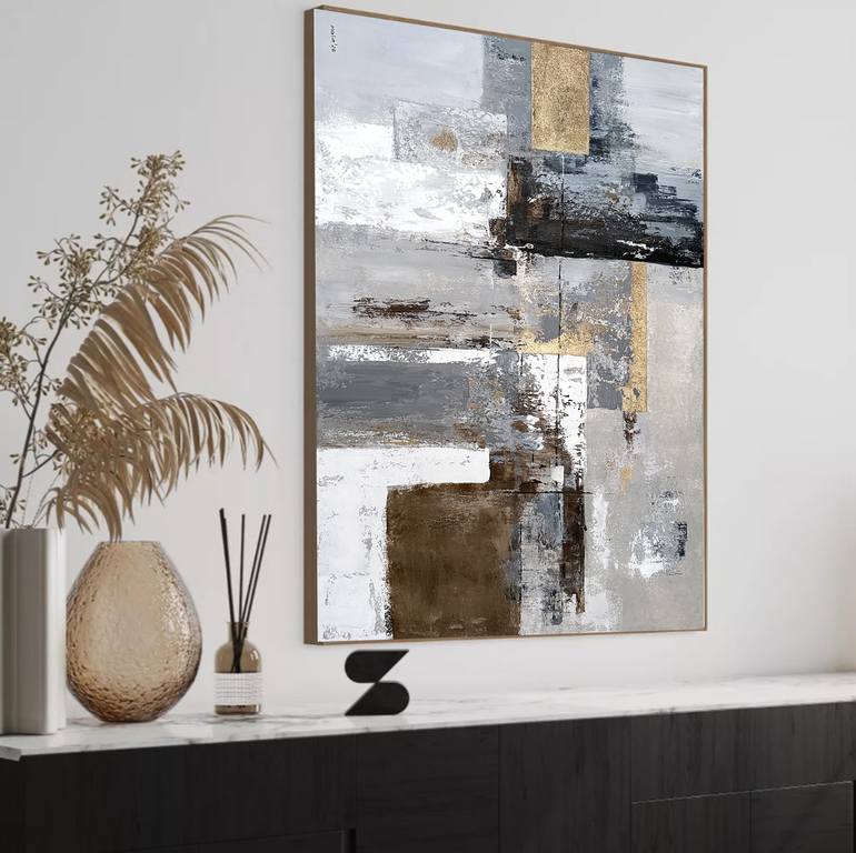Original Abstract Expressionism Abstract Painting by Tatiana Malinovscaia