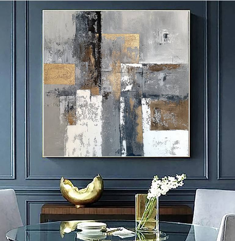 Original Abstract Architecture Painting by Tatiana Malinovscaia