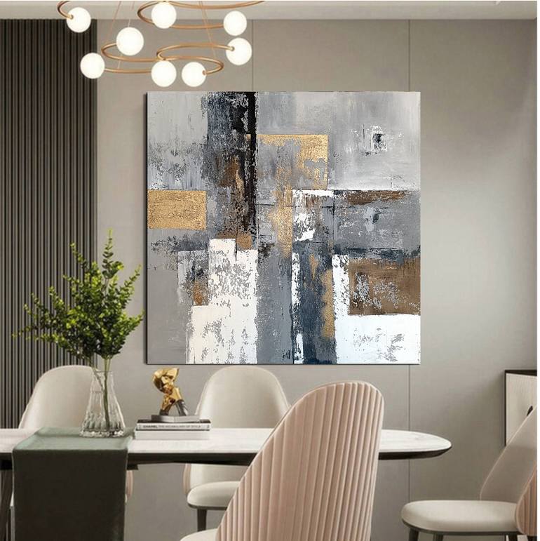 Original Abstract Architecture Painting by Tatiana Malinovscaia
