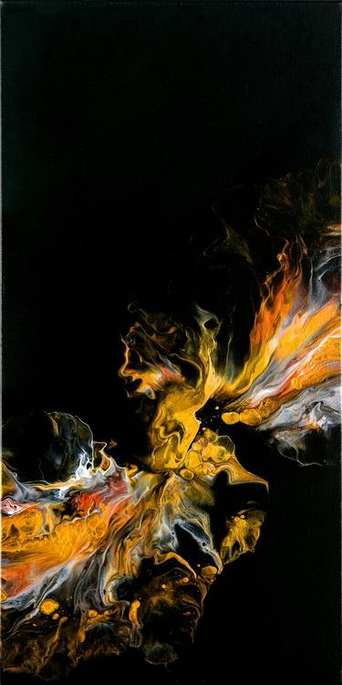 Gold fire on black (Print on Paper) Limited edition thumb