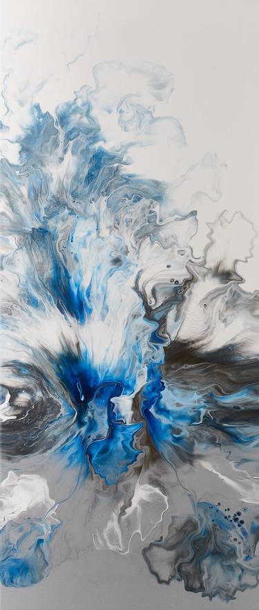 Blue explosion, Original Art acrylic on canvas thumb