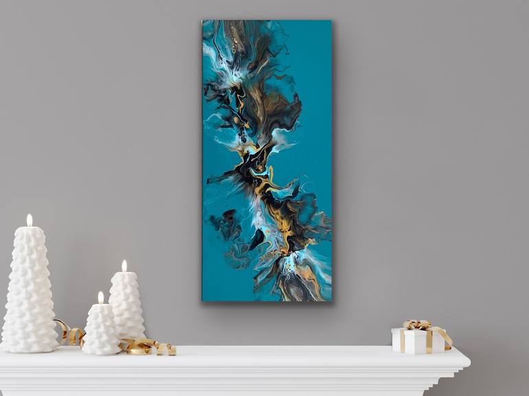 Original Abstract Fantasy Painting by Tatiana Malinovscaia