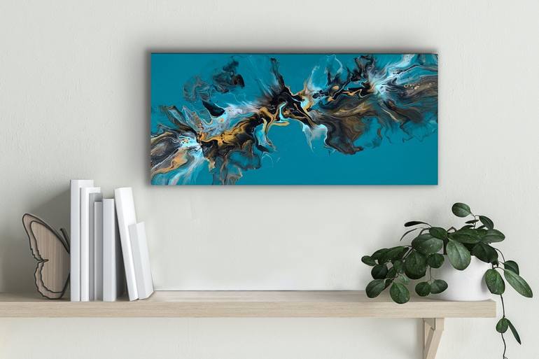 Original Abstract Fantasy Painting by Tatiana Malinovscaia